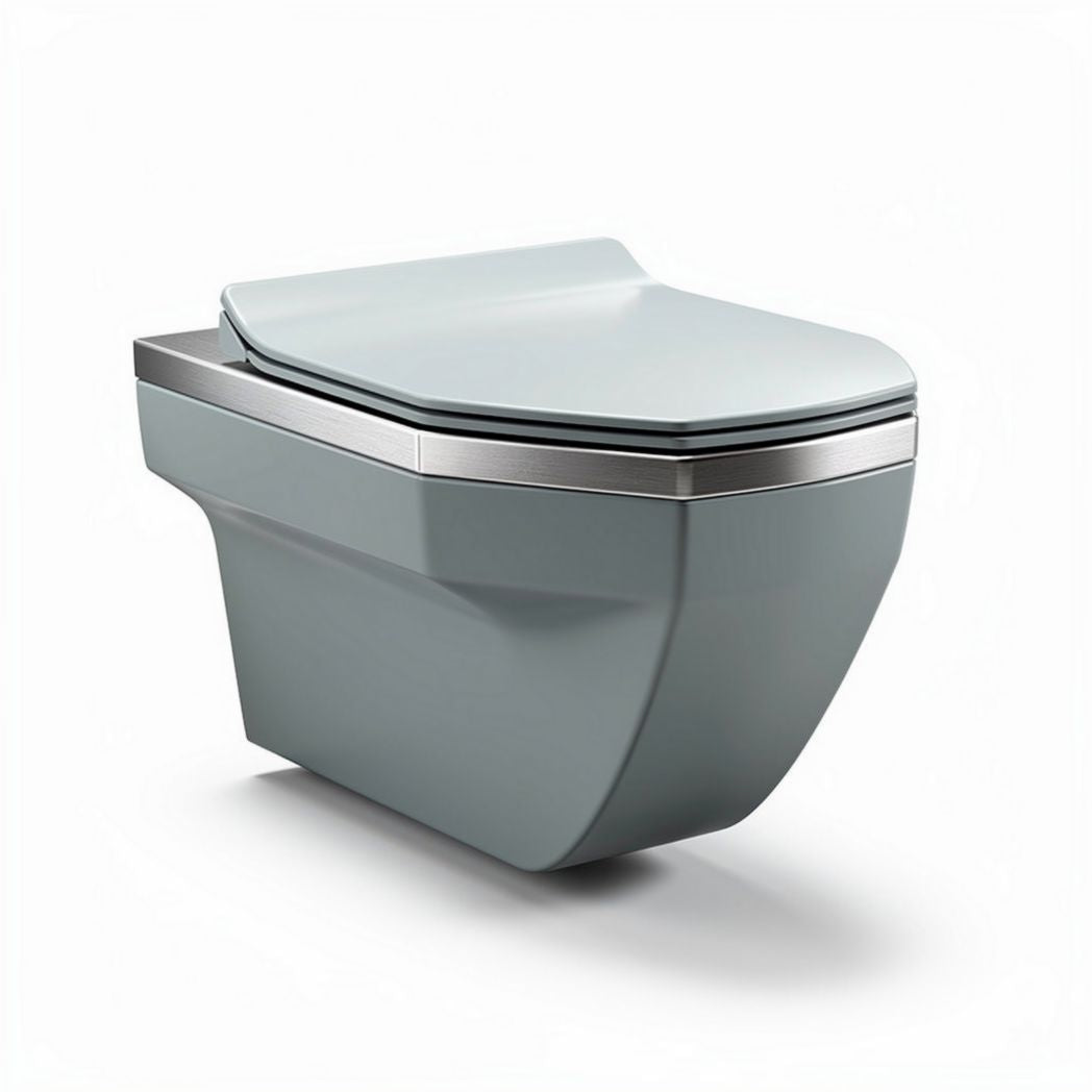 Wall-mounted smart toilet with integrated bidet function and elongated seat design