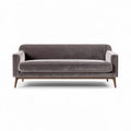 Fabric sofa in grey with wooden legs 210 x 90 x 80cm for living room